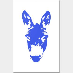 Blue Democratic Donkey Gifts Posters and Art